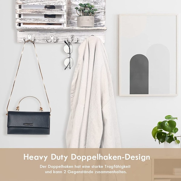 Lättinstallerade Dubbla Väggkrokar, Utrymmesbesparande Högkapacitets Klädkrokar för Mångsidig Användning, Stilren Modern Design Kraftig Rostbeständig