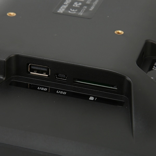 Multifunktionell Display för Enkel Användning, Digital Fotoram med Rörelsesensor, Icke-WiFi SD-kort, Lättviktig och Tunn Design, 12 Tum