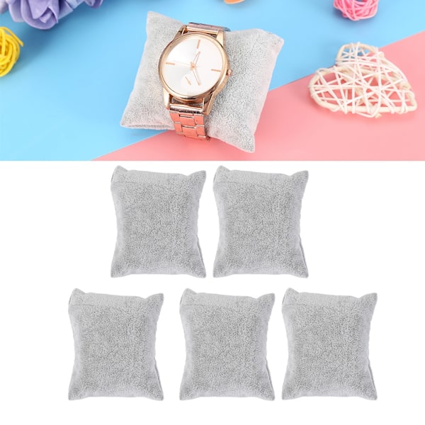 Mode Smyckeskuddar För Klockor, Utsökt Hantverk Sammet Armband Kudde Säkerställer Repskydd, Elegant Displayställ Erbjuder Kompakt