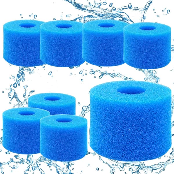 Poolfilterpatroner, 8-pack skumpoolfilter, simning