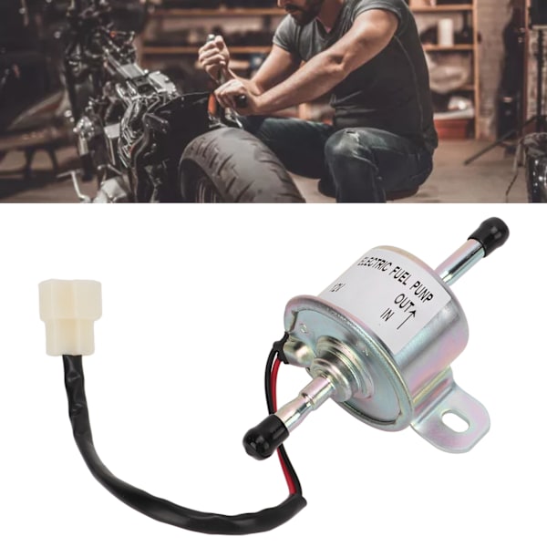 Bränslesystemskydd, 12V elektrisk bränslepump för John Deere gräsklippare, oberoende booster för ATV, aluminiumlegering för liten motor, säkerställer lång livslängd