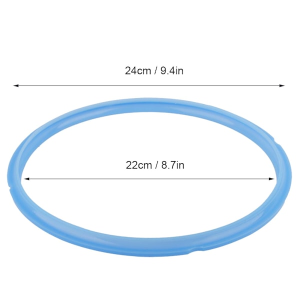 6L Elektrisk Trykkoker Tetningsring Pakning Hjemmekjøkken Tilbehør (Blå)