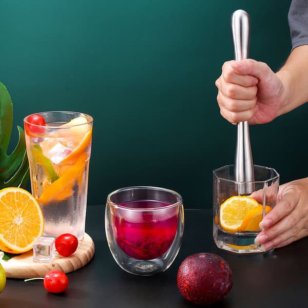 Cocktailmuddler Bar Mash Press Mixer Ideelt Bartenderverktøy Edge C
