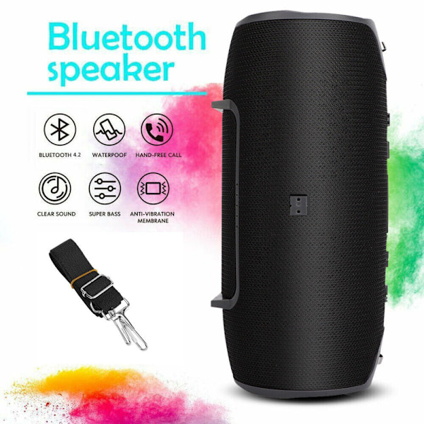 Outdoor Companion Bluetooth-högtalare, Högt stereoljud & Kraftfull bas, IPX7 Vattentät Bärbar Trådlös Högtalare för Utomhusträning, Resor &