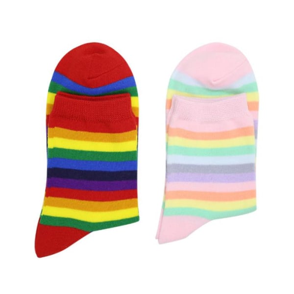 Urheilukengät Candy Color Rainbow Socks Cute
