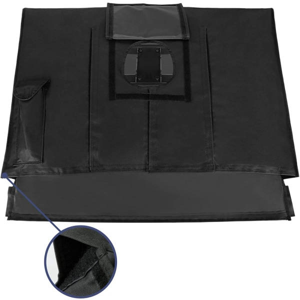PVC Oxford kangastelevision cover, täysin peitetty TV-musta, 22-24 tuumaa