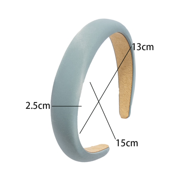 Padded Headbands For Women Solid Plastic Thick Hair Hoop Girls