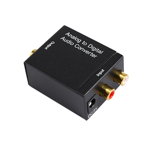 Optisk Toslink & Koaxial Digital Ljudomvandlare, Stöder 2-kanals Okodad LPCM för Högklassigt Ljud, Plug & Play för Omedelbar Installation