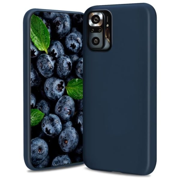 Moozy livsstil. Fodral till Xiaomi Redmi Note 10 Pro, Redmi Note 10 Pro Max, Midnight Blue