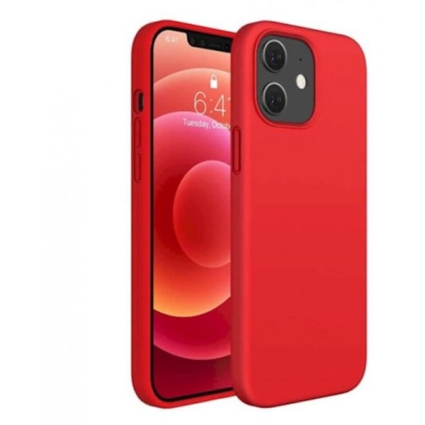 Riff Slim &amp; Soft Silikon Bakskal till Apple iPhone 15 Plus Röd