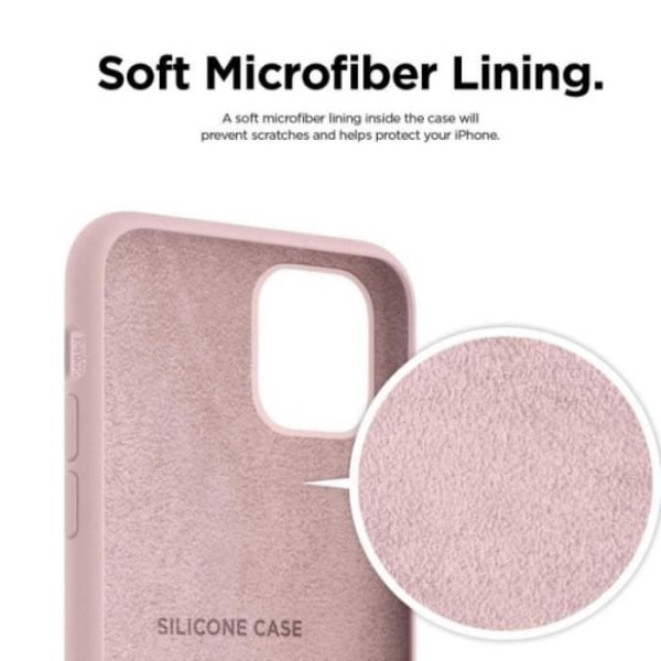 Riff Slim & Soft Silikon Bakskal till Apple iPhone 15 Plus Powder Pink