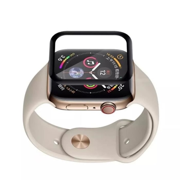 Riff böjt härdat glas, Apple Watch 7 - 8 med 41 mm skärm, svart