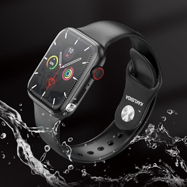 IKAKU Connected Watch, Multifunktionell High Performance Intelligent, IP68, Sport Smart, Svart