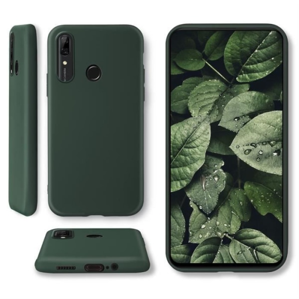 Moozy Minimalist Series Silikonfodral för Huawei P Smart Z och Honor 9X, Forest Green - Matt finish, tunn och tunn TPU