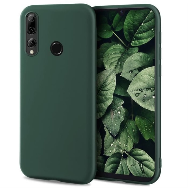 Moozy Minimalist Series Silikonfodral för Huawei P Smart Plus 2019 och Honor 20 Lite, Forest Green - Matt finish