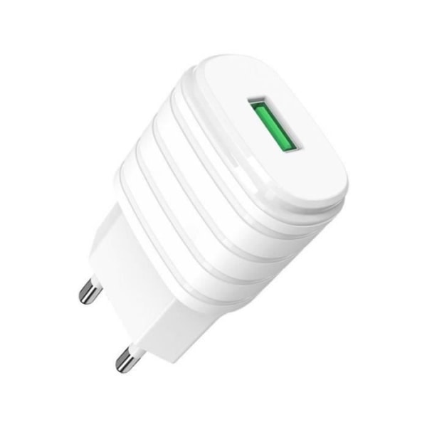 iKaku KSC-726 MINGTONG 2.4A smart laddare med enkel USB-port Vit