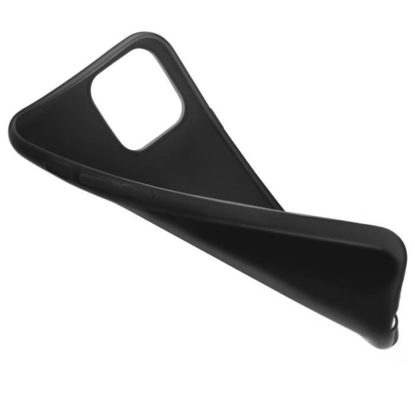 Moozy Minimalist Series silikonfodral för iPhone 12, iPhone 12 Pro, svart - matt finish, tunt tunt mjukt TPU-fodral