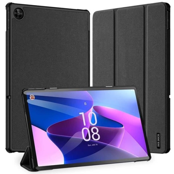 Domo Lenovo Tab M10 Plus (3:e generationen) Plånboksfodral Svart Dux Ducis Svart