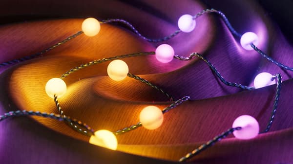 Ljusslinga Twinkly Strings USB-C Candies, pärlor, 200 RGB-LED, 12 m, grön kabel