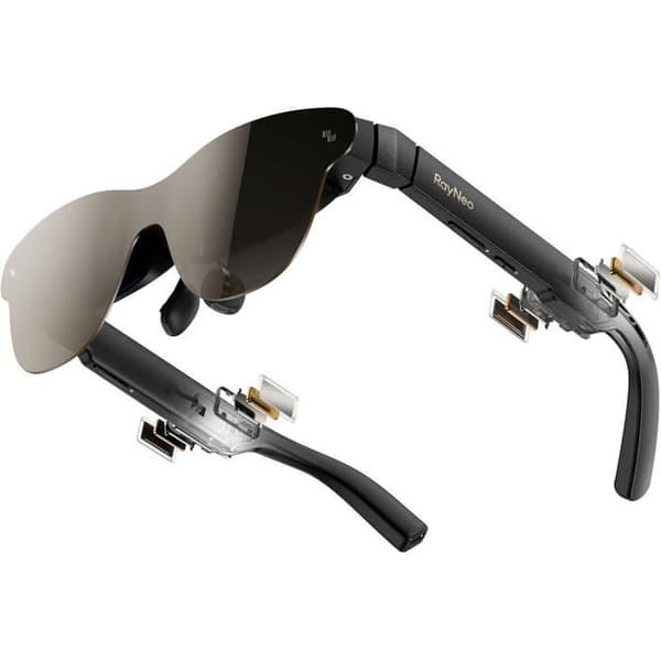RayNeo Air 3s Pro AR/XR-briller, 201 tommer skærm, 1200 nits lysstyrke, kompatible med iPhone 16 og 15, Android, Mac, Switch 2