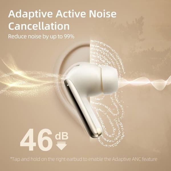 Trådlösa Bluetooth-hörlurar - QCY - MeloBuds Pro - ANC 99% - LDAC Hi-Res - Batteritid 34 h