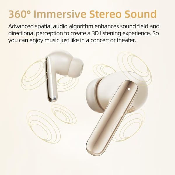 Trådlösa Bluetooth-hörlurar - QCY - MeloBuds Pro - ANC 99% - LDAC Hi-Res - Batteritid 34 h