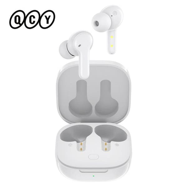 Bluetooth headset - QCY - T13 - Bluetooth 5.1 - Batterilevetid 40t - IPX5 Vit