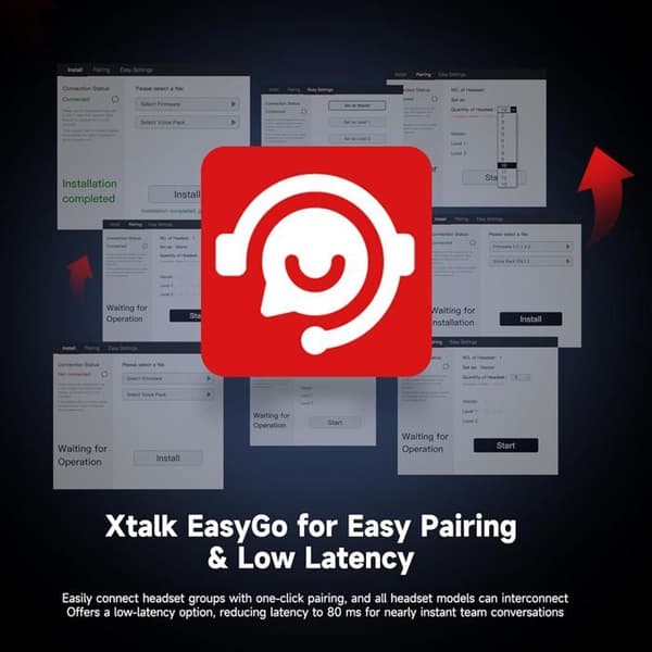 SYNCO XTalk Trådlöst Intercomsystem X2 - Hörlurar för Filmning och Föreställningar