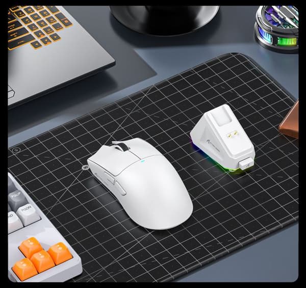 Trådløs Bluetooth-mus Attack Shark X11 PAW3311, gamingmus til PC 2.4G 400IPS RGB (sort)