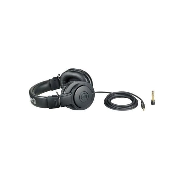Studiohörlurar - AUDIO-TECHNICA - ATH-M20x - Över örat - Aktivt brusreducering - Svart Svart