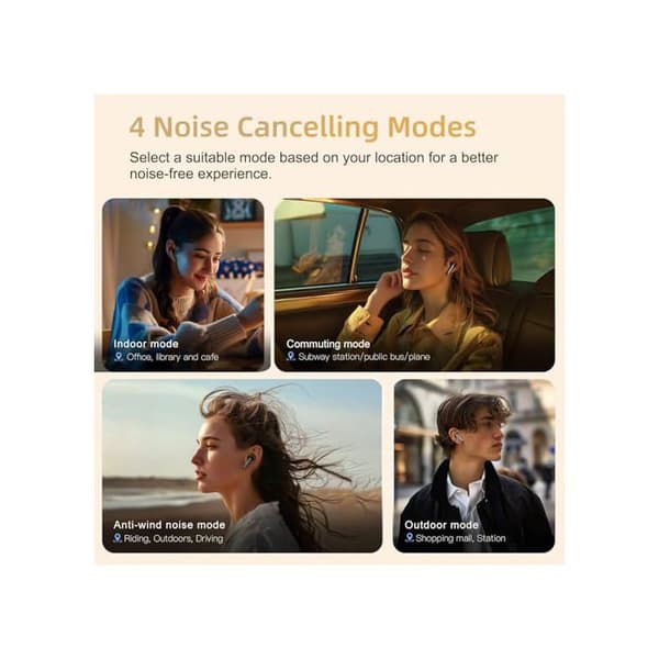 Trådløse Hovedtelefoner - QCY - Melobuds Pro HT08 - ANC - Bluetooth 5.0 - IPX5