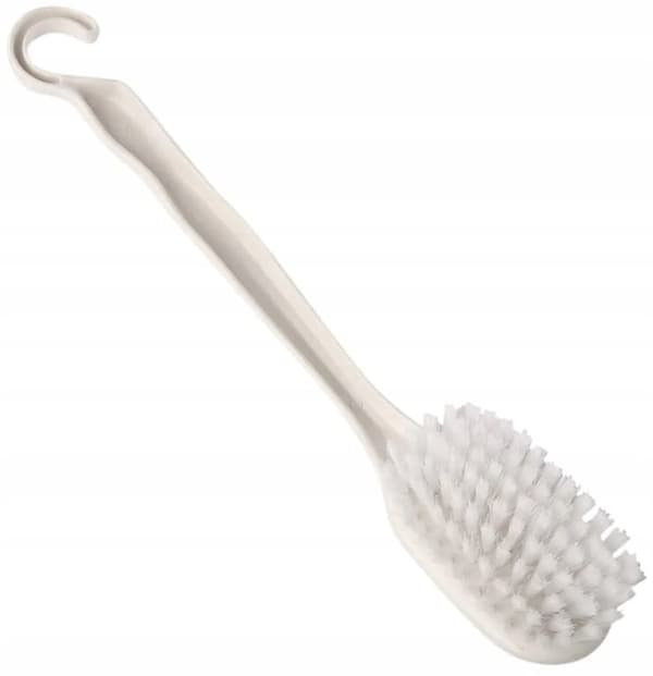 Back Scrubber with Long Handle 4x40cm White Plastic