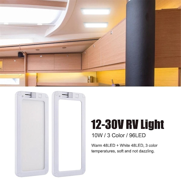 Bilhusvagns Inre Belysning 96LED Bil Inre Läslampa 12V-30V Super Ljusstyrka Takkupollampa