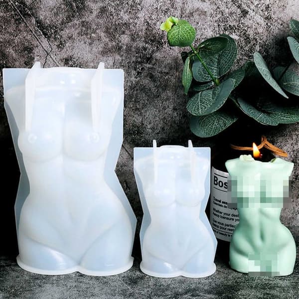 Candle Mold Female Body 3D 8cm