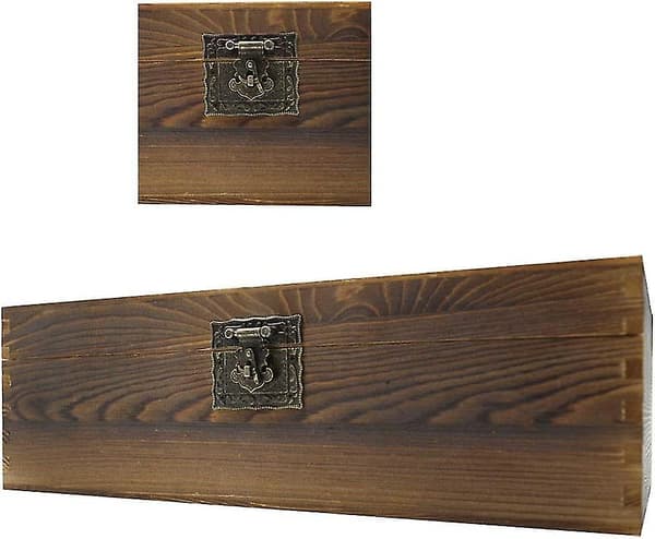 2 stk. Spænder og hængsler til trækasse smykkekasse kabinet DIY tilbehør (Bronze)