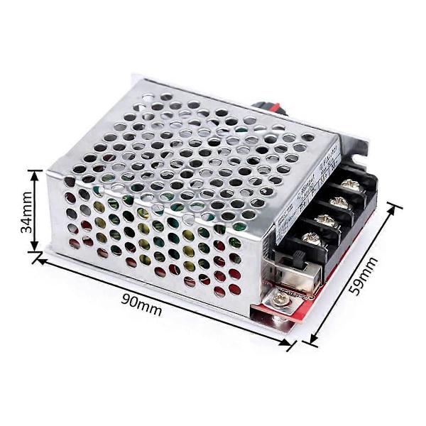 7-70V 30A PWM DC Motor Hastighetsregulator Strömbrytare Kontroll 12V 24V 36V 48V med 30 Amp Säkring
