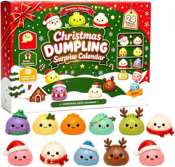 Julekalender 2026 Jul 24 dager Squishies for voksne