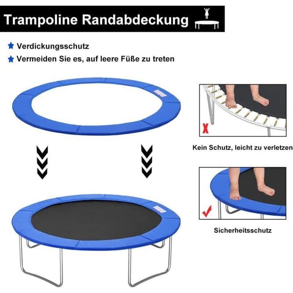 Trampolinfjederbeskytterpude - 305 cm