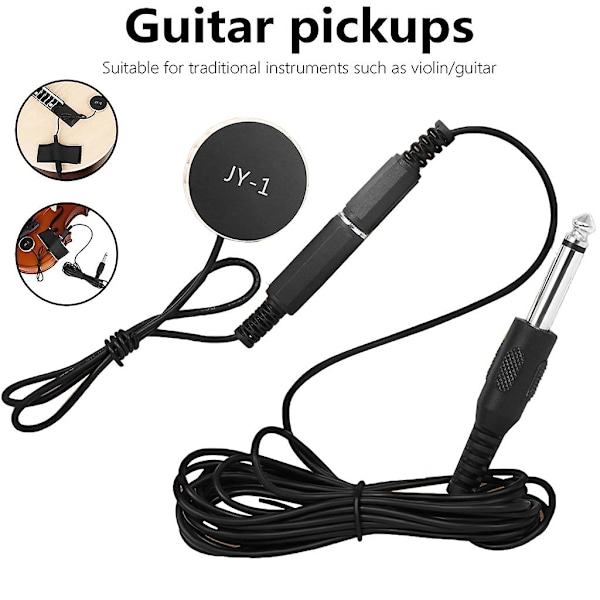 Passiv Gitar Pickup Stabil Kontaktmikrofon Transduser Lim