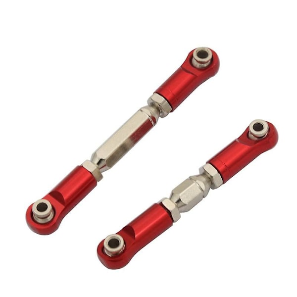 Metalliset ohjaustangot Linkage Links -sarja 1/10 Arrma SENTON VORTEKS Big Rock RC-auton päivitysosille, punainen
