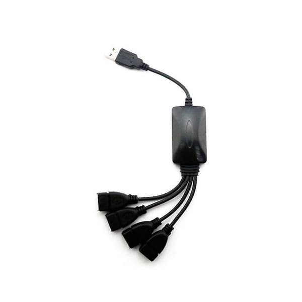 1 Han USB Hub Splitter Forlængerkabel USB 2.0 Udvidelse Datakabel Strømadapter Stikkontakt