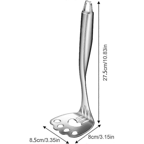Potatismosare i rostfritt stål, potatismosare i metall, potatispress, köksredskap, press- och mosningsredskap