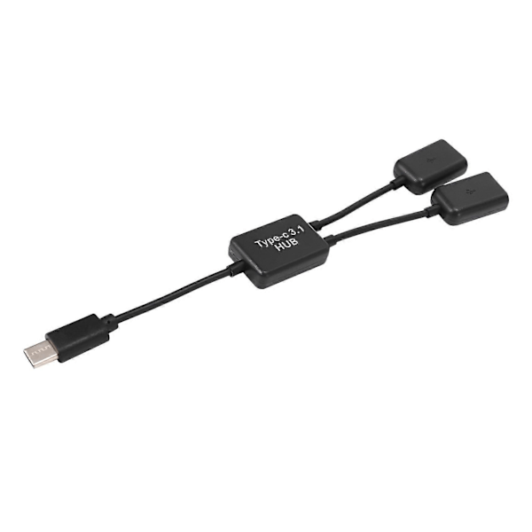 Typ C OTG USB 3.1 2.0 Hona OTG Laddning 2 Port HUB Kabel Y Splitter
