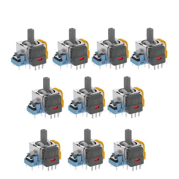 10 st 4:e generation Hall elektromagnetisk joystick för spelkonsol Hög precision Justerbar joystick för joystick