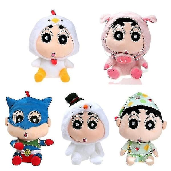 Rosalind 25cm Crayon Shin-chan Plyschdocka Kudde-pyjamas Hög Kvalitet