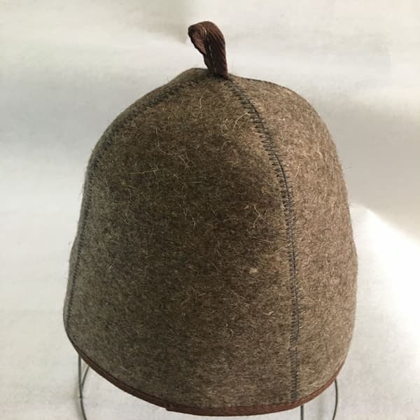 Badehætte i filtmateriale