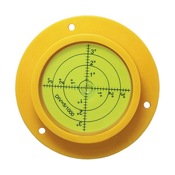 Pyöreä kuplavatka, 90X17mm Korkea Tarkkuus Pyöreä Henkivaaka 3 Kiinnitysreiällä, Mittausväline