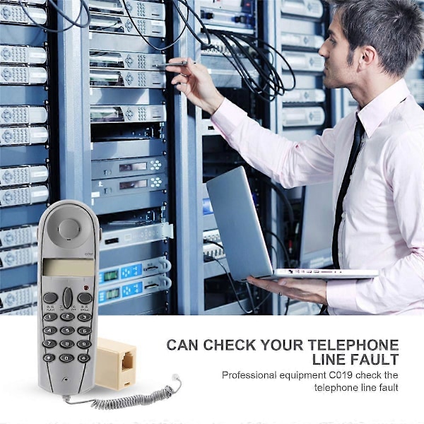 Telefon Butt Test Testare Linjeman Verktyg Nätverkskabel Set Enhet C019 Kontrollera för Telefonlinje