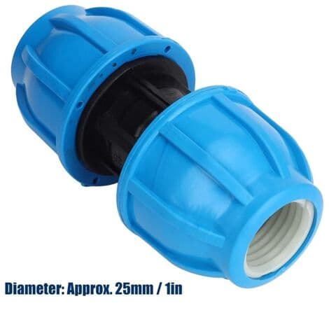 Stk PE Plast 25mm til 25mm Lige Vandrør Samling PPR PE PVC Rørforbindelsesfitting