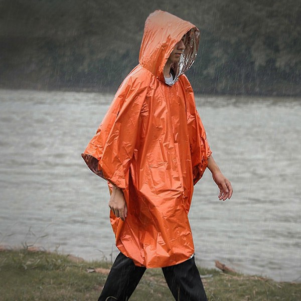 Regnponchoer til voksne størrelse fastholder håndled for sightseeing, camping, parker
